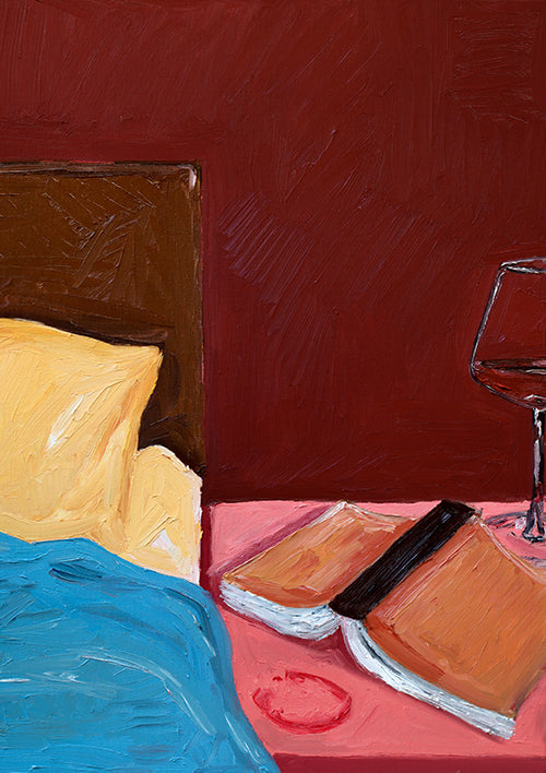 reading in bed Libby Haines Art