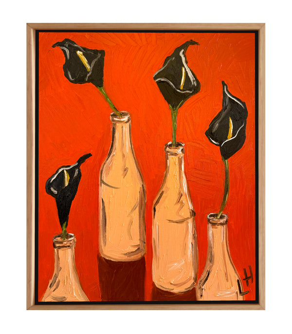 Four Beige Bottles