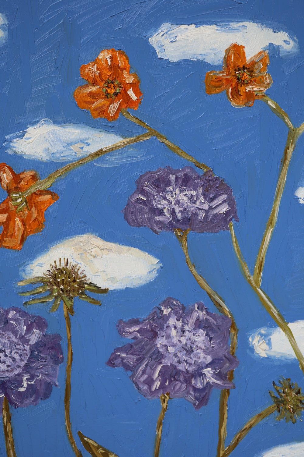 garden flowers in the clouds