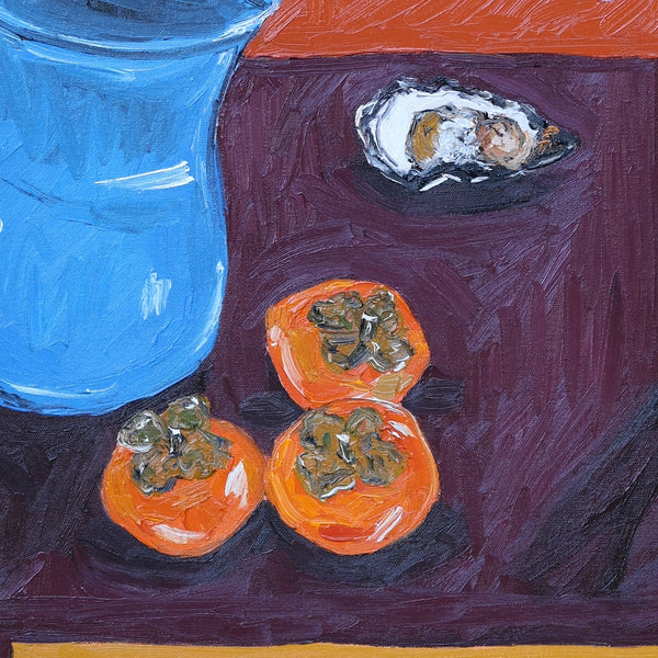 anthurium, oyster, persimmon