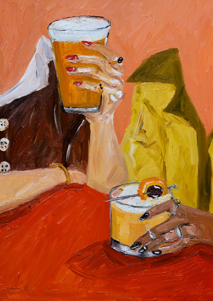 beer, whisky sour