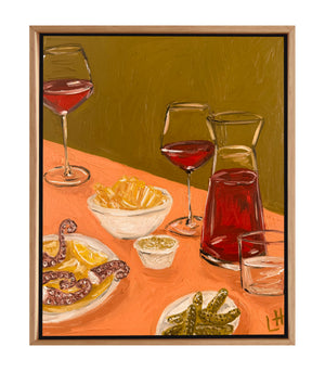 carafe + snacks