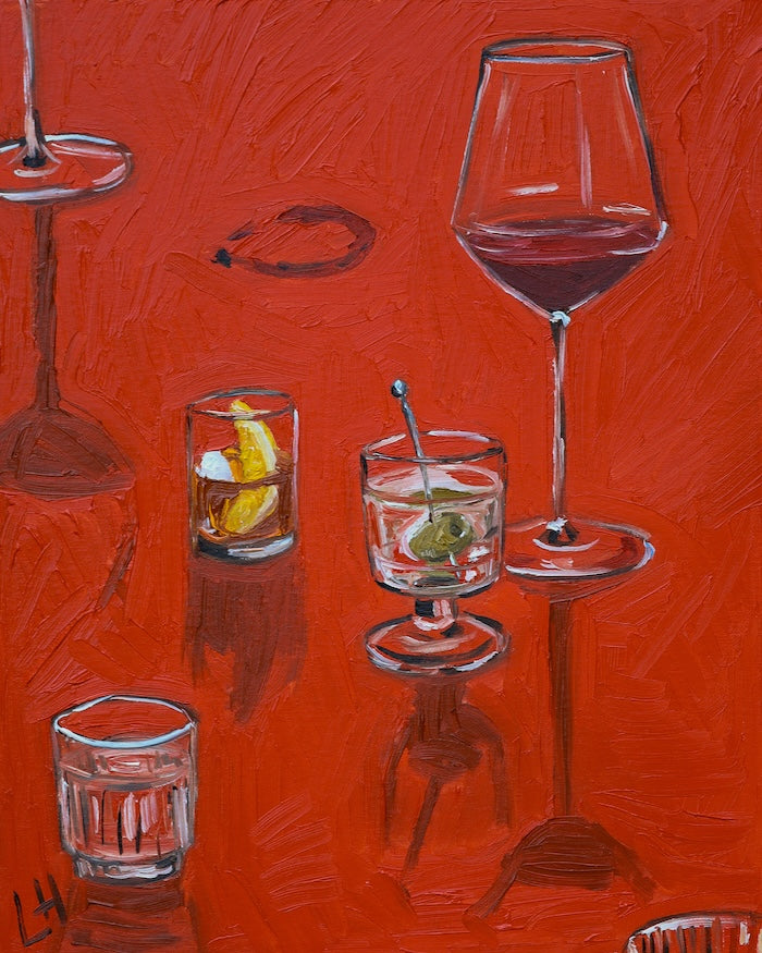 amaro, martini, wine