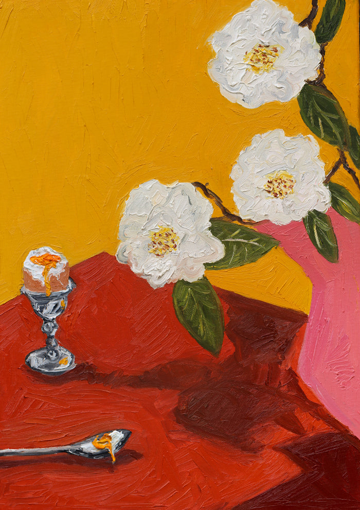 egg, gardenias