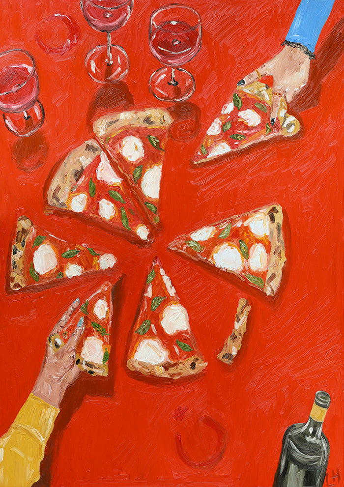 friends + pizza