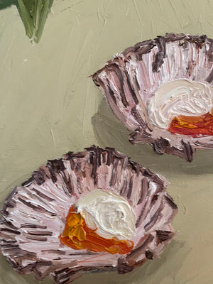 sunflower, scallop