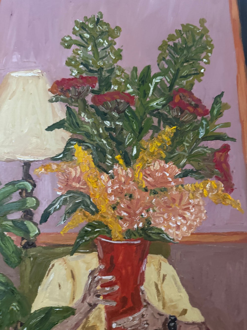 sam with the flowers