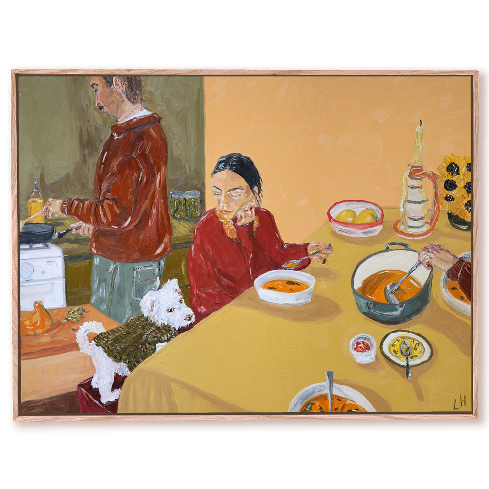 in the kitchen