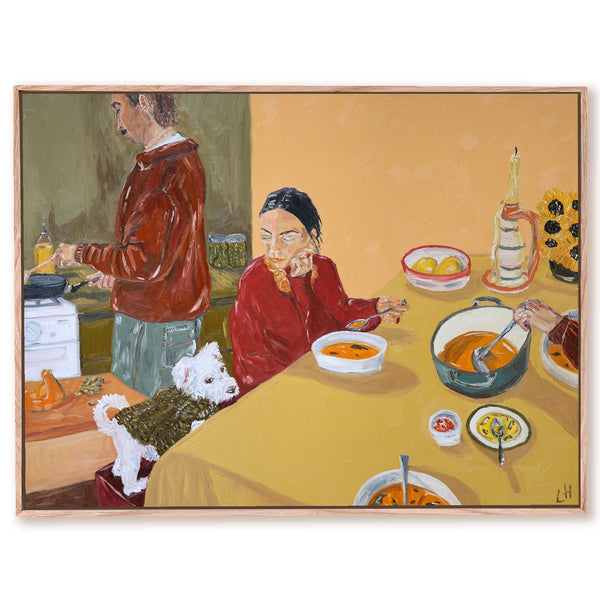 in the kitchen