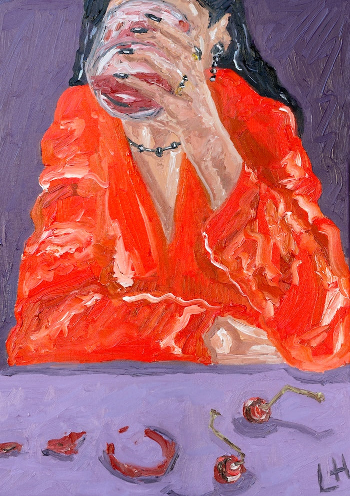 lady in red