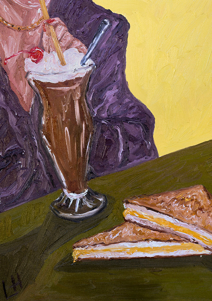 milkshake, toastie