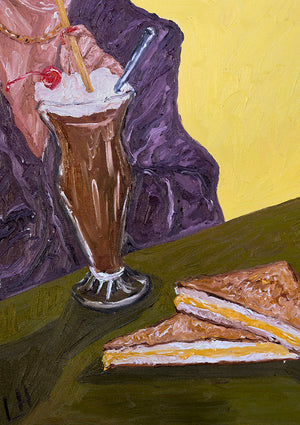 milkshake, toastie