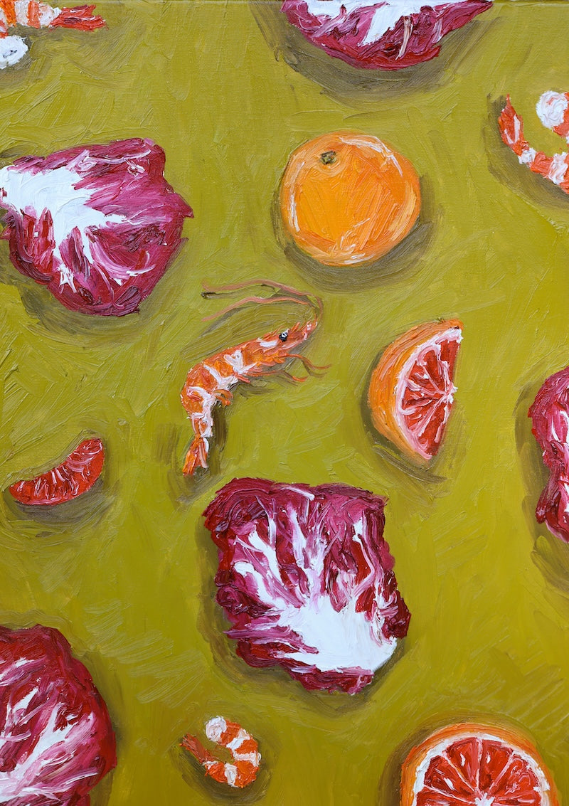 prawn radicchio grapefruit