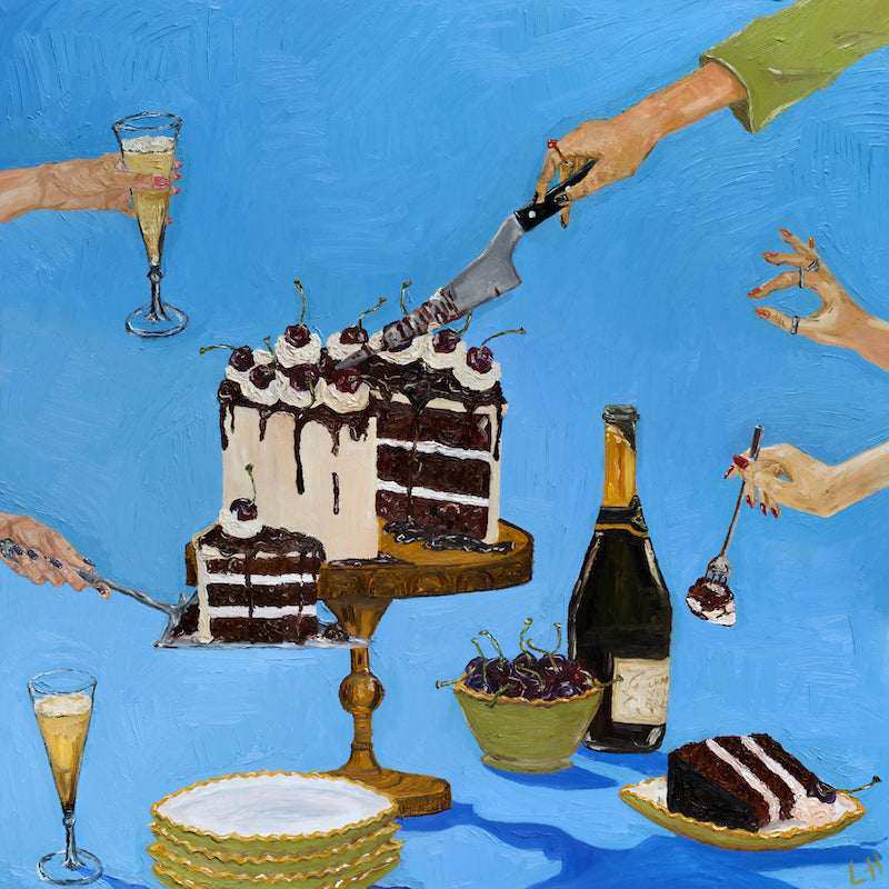 serving the cake