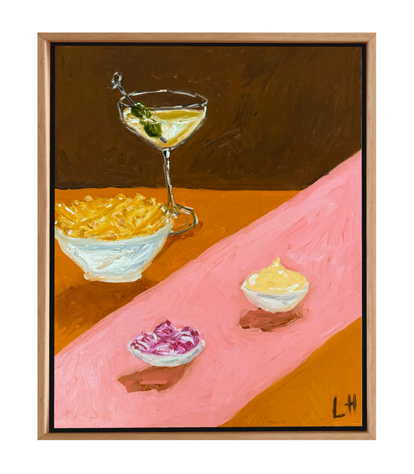 snacks + martini