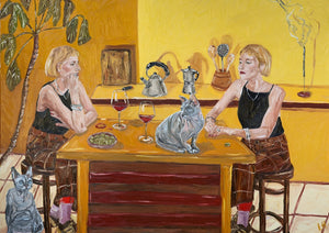 with the cats