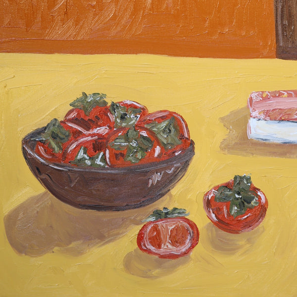 persimmon, salmon