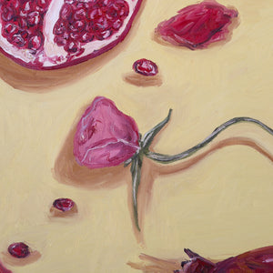 peony, pomegranate