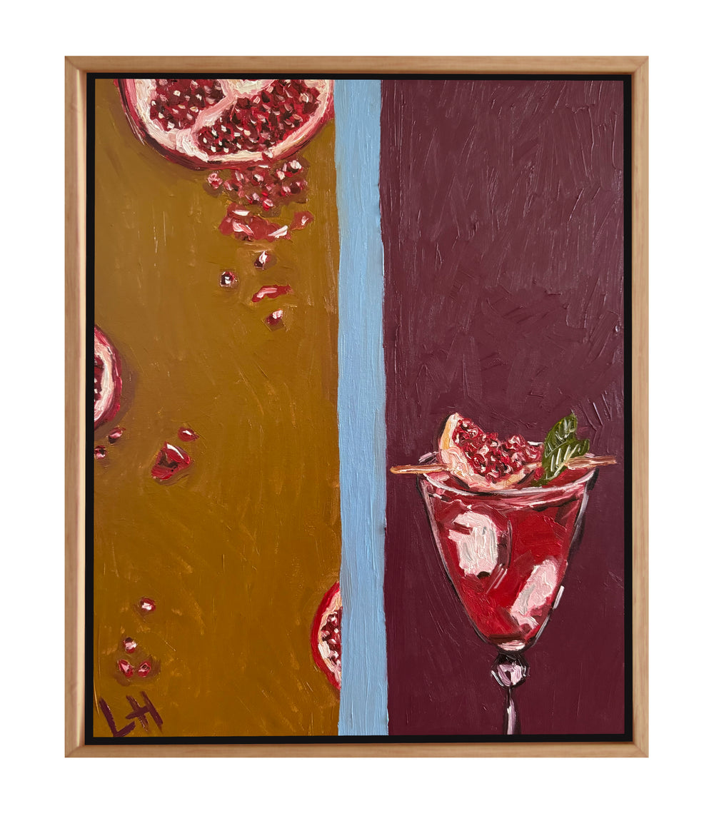 cocktail with pomegranate