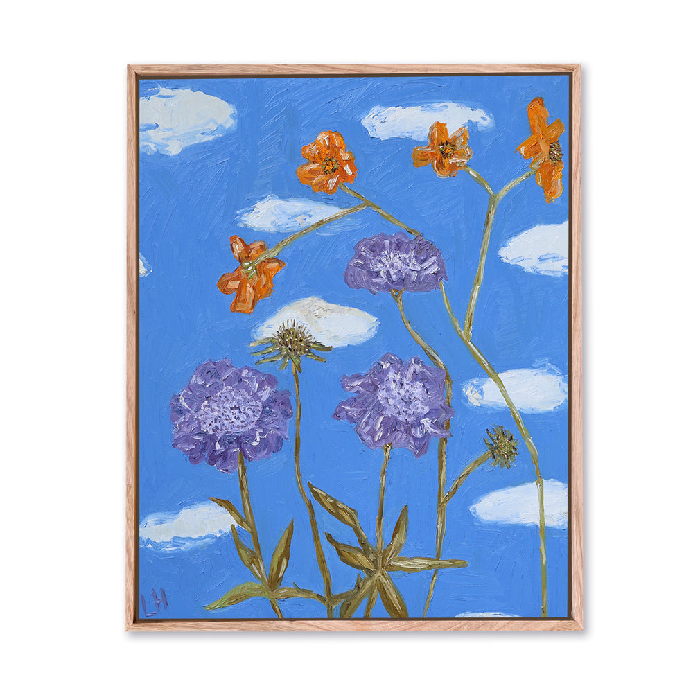 garden flowers in the clouds