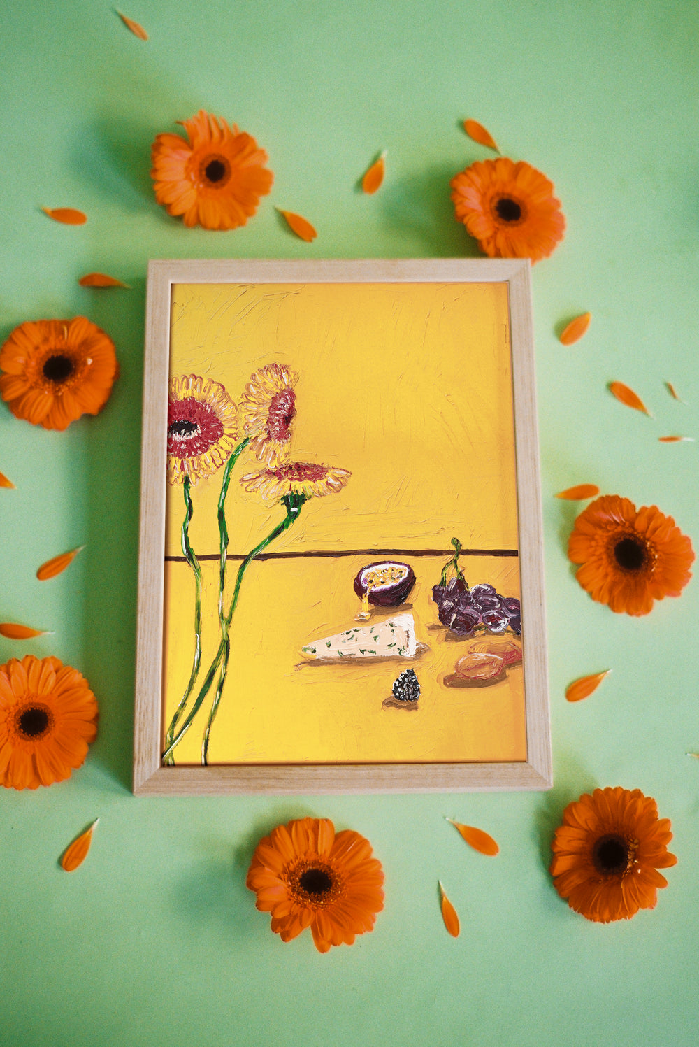 grazing with gerberas