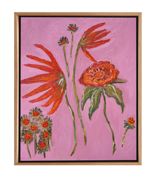 red flowers
