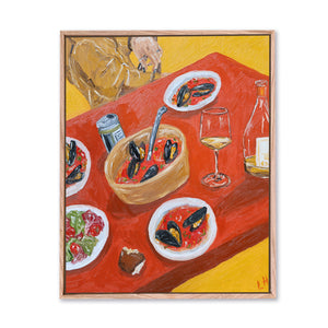 red table red sauce