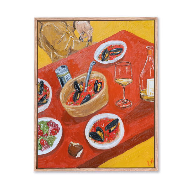 red table red sauce
