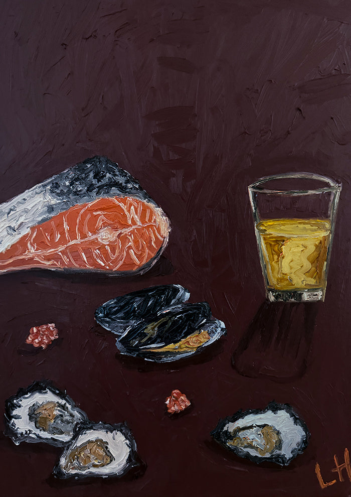salmon mussel oyster