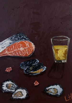 salmon mussel oyster