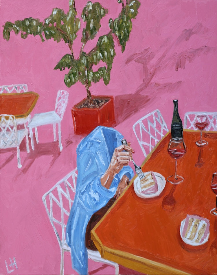 slice with our wine