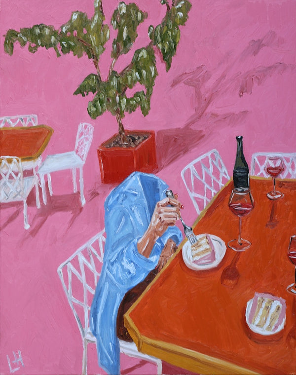 slice with our wine