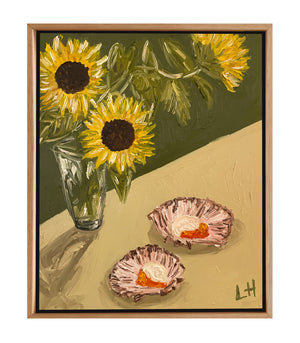 sunflower, scallop