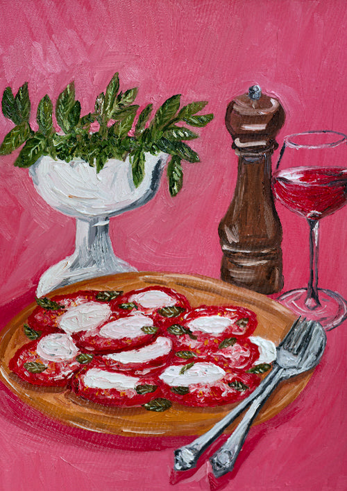 caprese, red