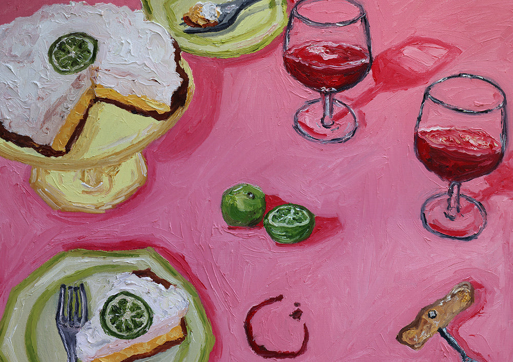 key lime pie + wine
