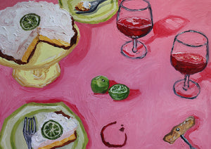 key lime pie + wine
