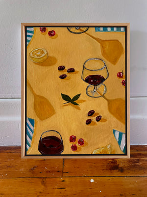 lemon olive tomato wine