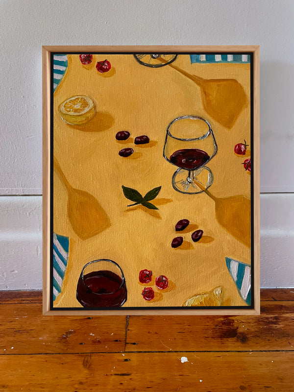 lemon olive tomato wine