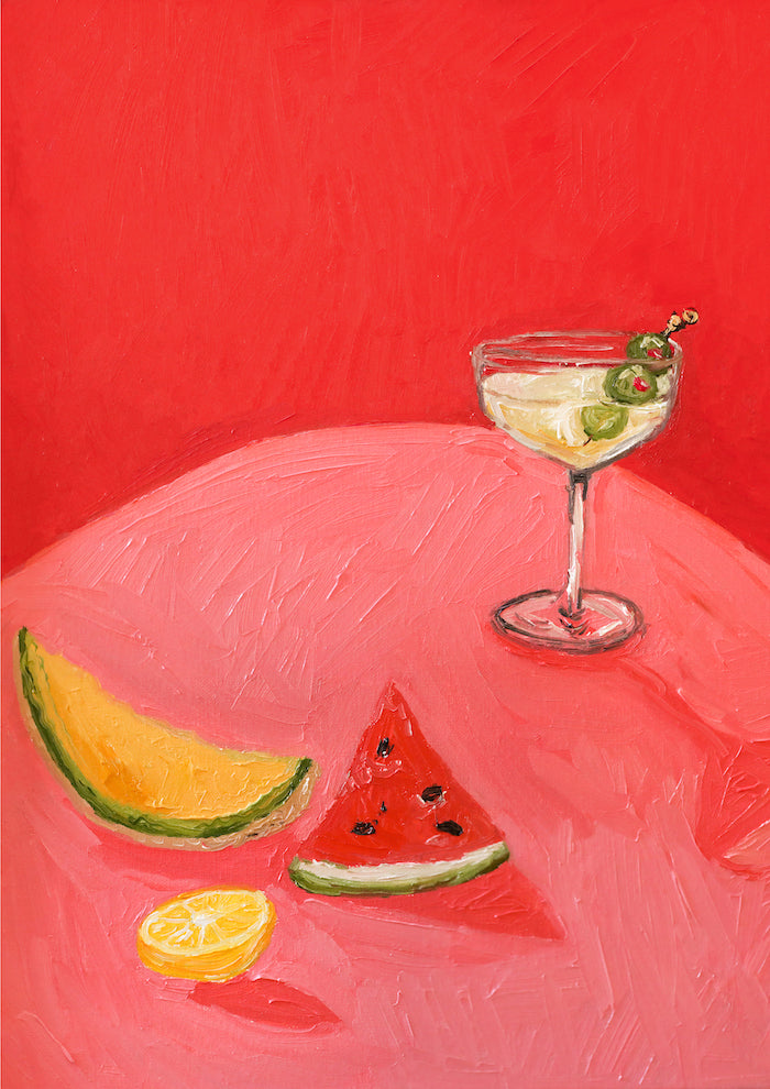 martini + melons