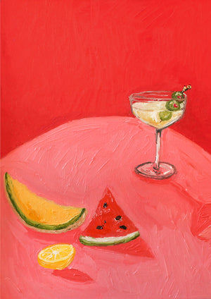 martini + melons