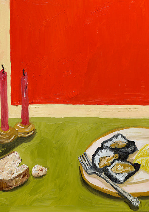 oysters + bread