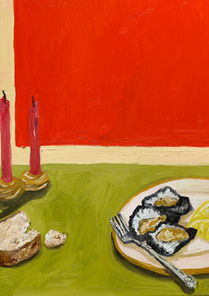 oysters + bread