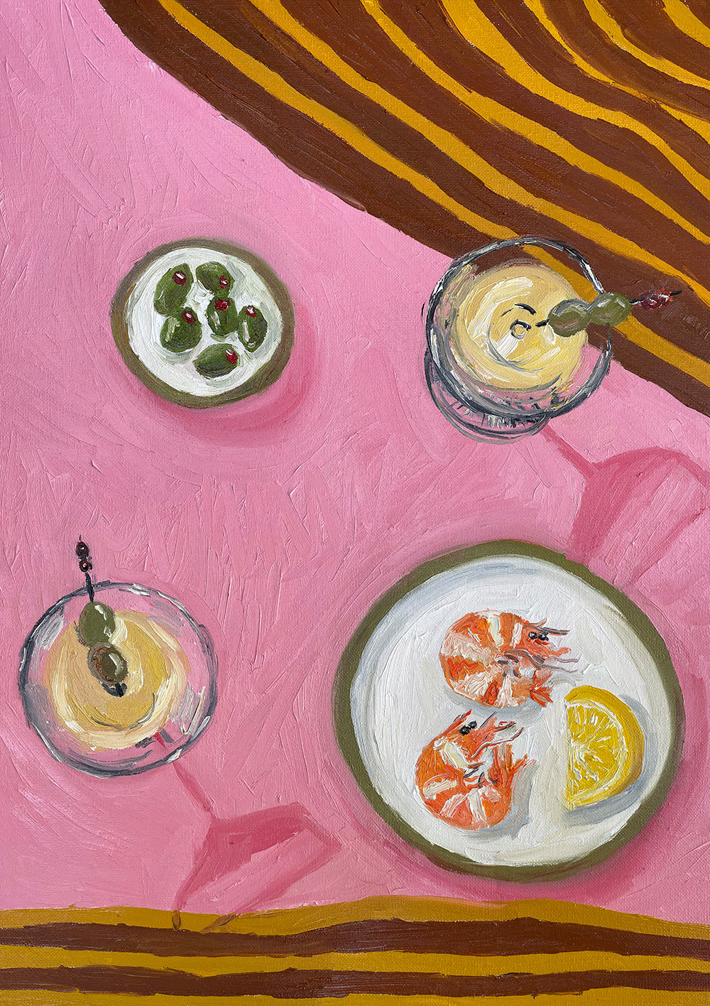 prawn martini olive