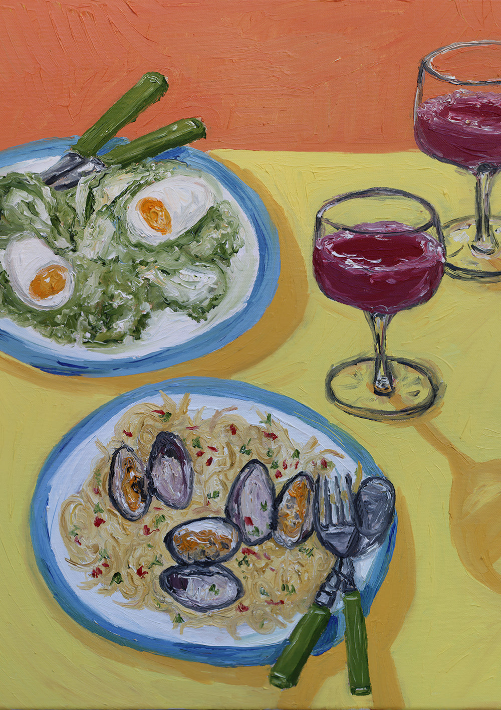 spaghetti + clams