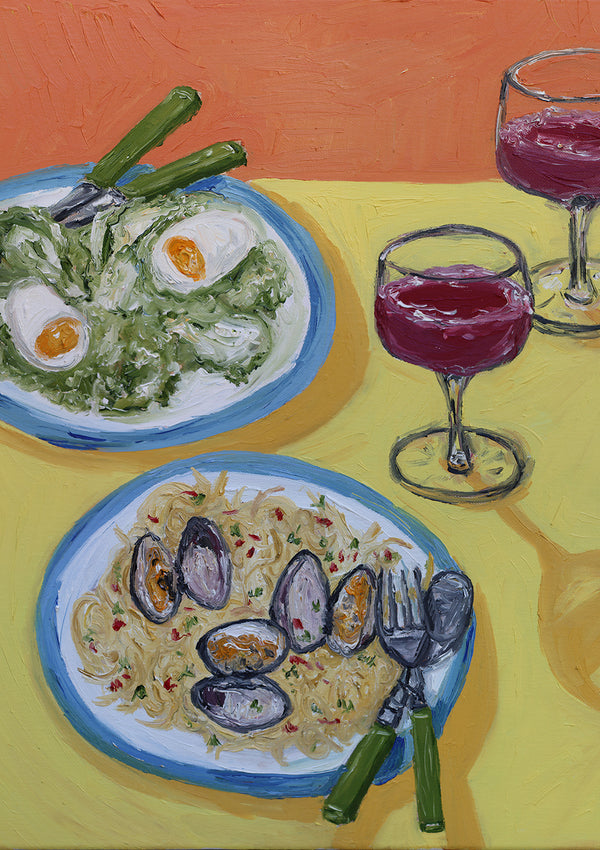 spaghetti + clams