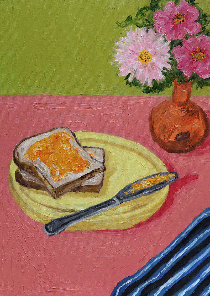 toast + flowers