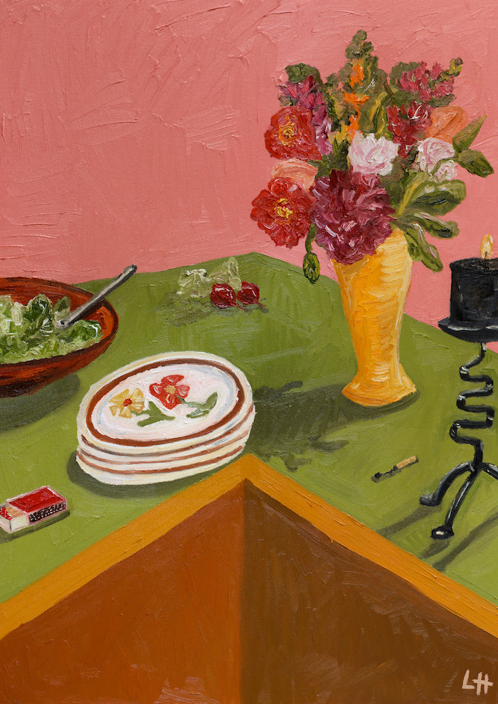 waiting with salad